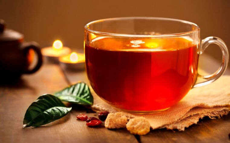 O té sen azucre é unha bebida permitida no menú da dieta para beber