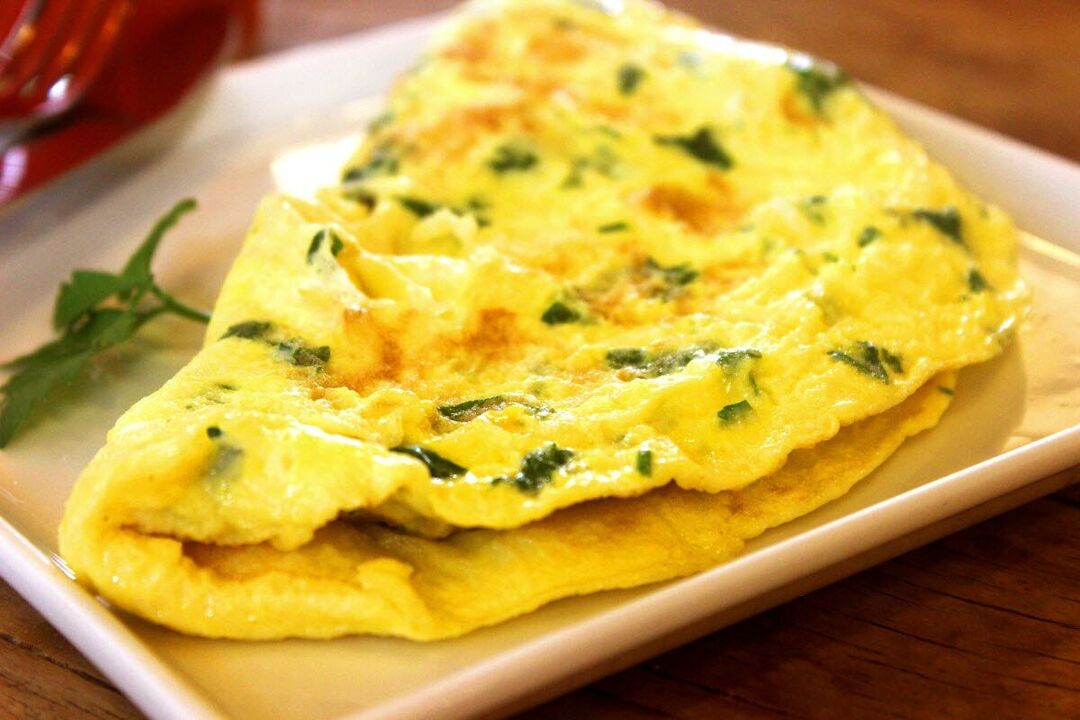 A tortilla é un prato dietético de ovos aprobado para pacientes con pancreatite