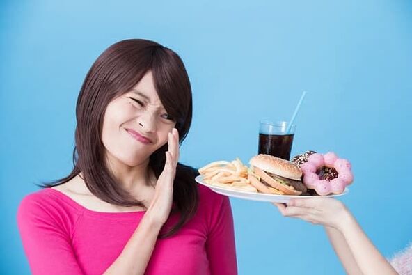 Rexeitamento dunha dieta nociva